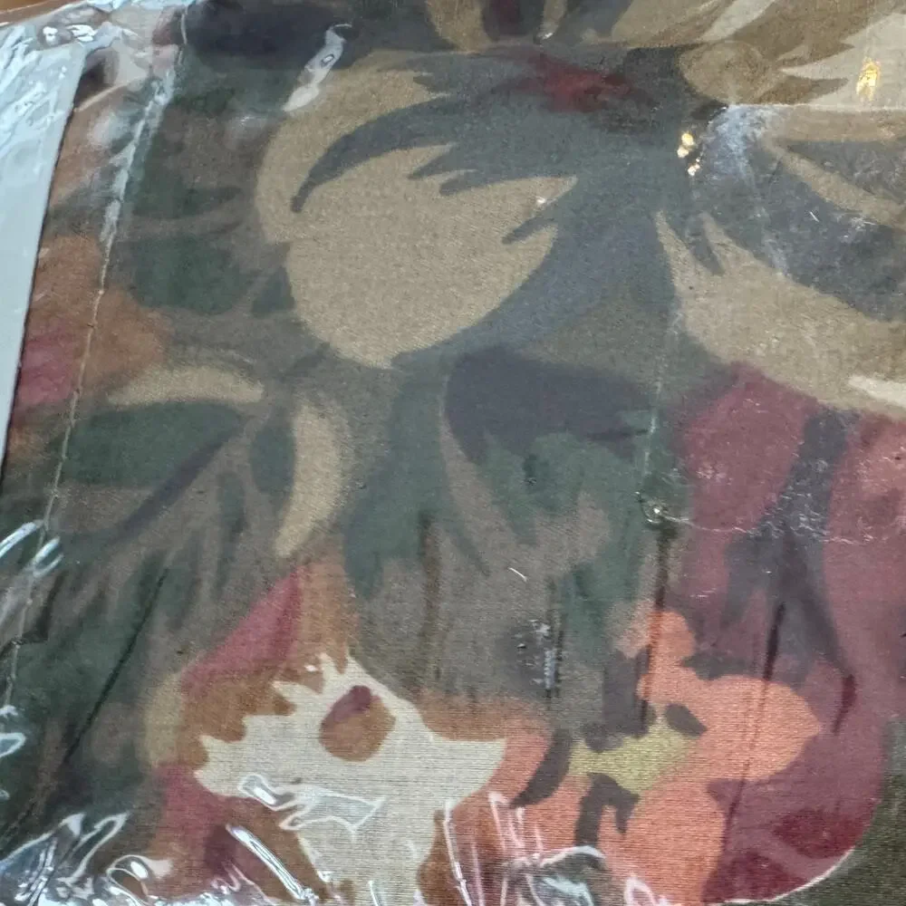 English Floral Mansfield Olive King Size Pillowcases Cottage Core Burgundy Green